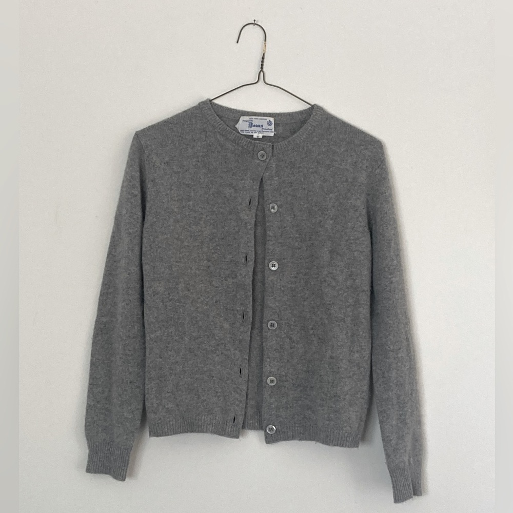 Dean’s of Scotland Gray Cashmere Cardigan